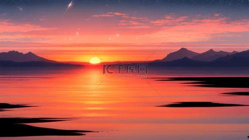 晚霞图片微信背景,微信背景下的浪漫时光